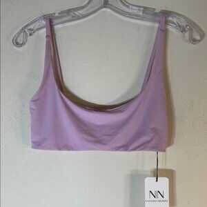 NWT. Boho NATASHA NICHOLE Small USA MADE Crisscross Back Bikini Top.